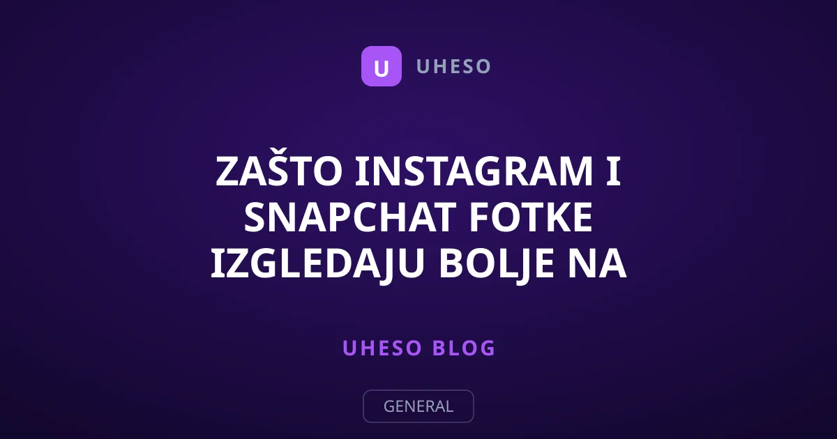 Zašto Instagram i Snapchat fotke izgledaju bolje na iPhone-u?